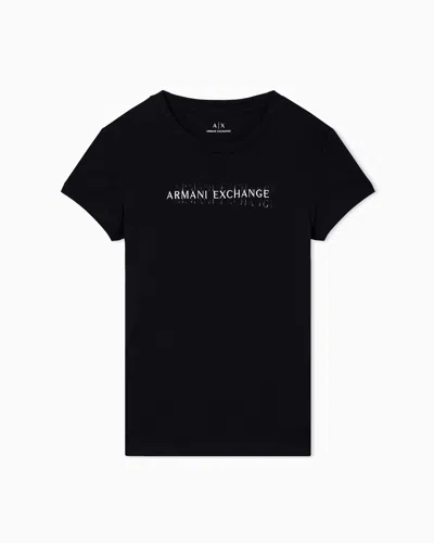 Armani Exchange Slim Fit T-shirts In Black