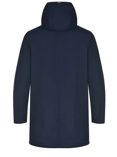 Herno Parka Made Of Polyester In Blue