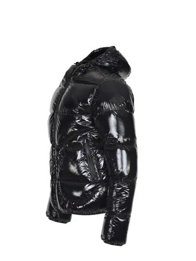 Herno Quilted Down Jacket With Double Zipper In Black