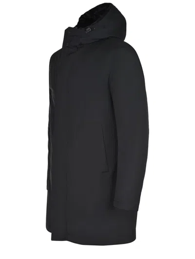 Herno Parka Made Of Polyester In Black