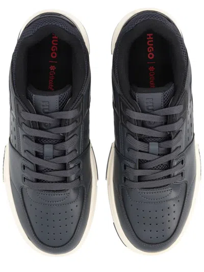 Hugo Boss Modern Sneakers With Unique Sole Design In Black
