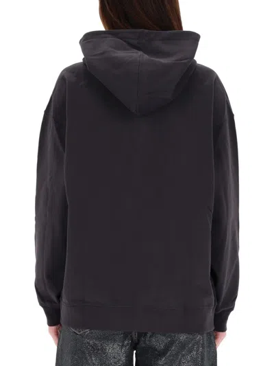 Ganni Isoli Oversized Phantom Sweatshirt In Black