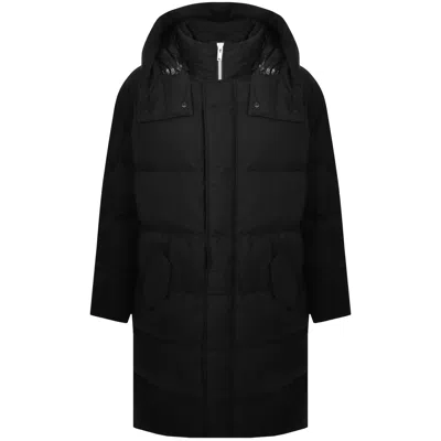 Moose Knuckles Everest Long Puffer Jacket Black In Black