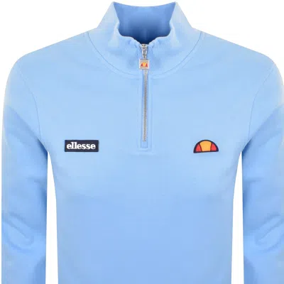 Ellesse Pelegrini Quarter Zip Sweatshirt Blue In Blue