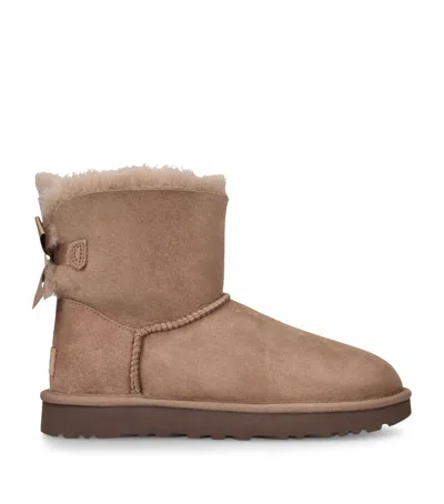 Ugg Suede Mini Bailey Bow Ii In Brown