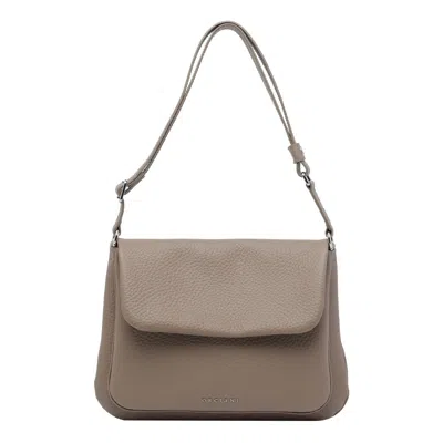 Orciani Taupe Small Soft Diana Crossbody Bag In Neutral