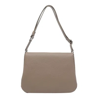 Orciani Taupe Small Soft Diana Crossbody Bag In Neutral