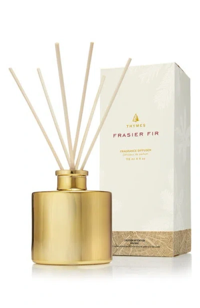 Thymes Frasier Fir Petite Gold Reed Diffuser In Gold