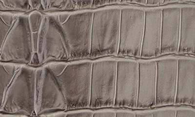 Brahmin Katie Croc Embossed Leather Crossbody Bag In Gray