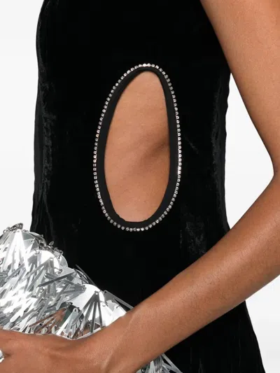 Maje Verziertes Kleid Mit Cut-out In Black