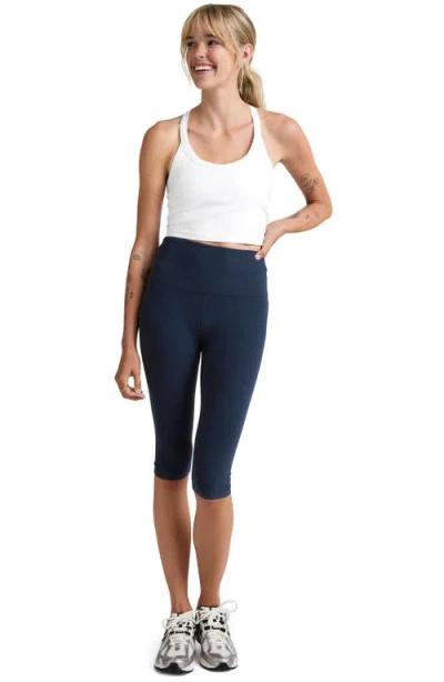 Beyond Yoga Spacedye Slim Racerback Cropped Tank In White