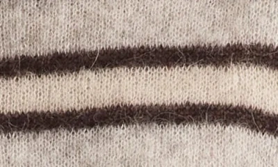 Madewell Stripe Alpaca Blend Sweater In Gold