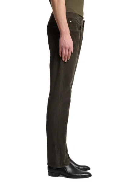7 For All Mankind The Straight Fit Jeans In Corduroy Coffee In Brown