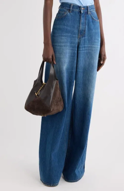 Chloé Small Balloon Patchwork Hobo Bag In Brown
