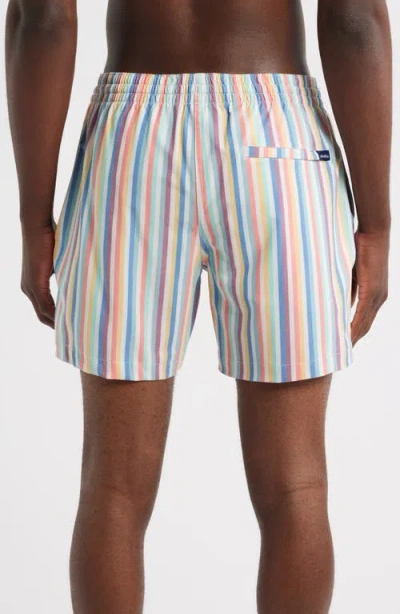 Chubbies The Parlor Stripes Classic Lined 5.5-inch Swim Trunks In Multi