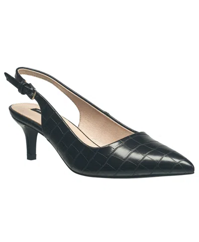 French Connection Ladies Quinn Slingback Kitten Heel In Black