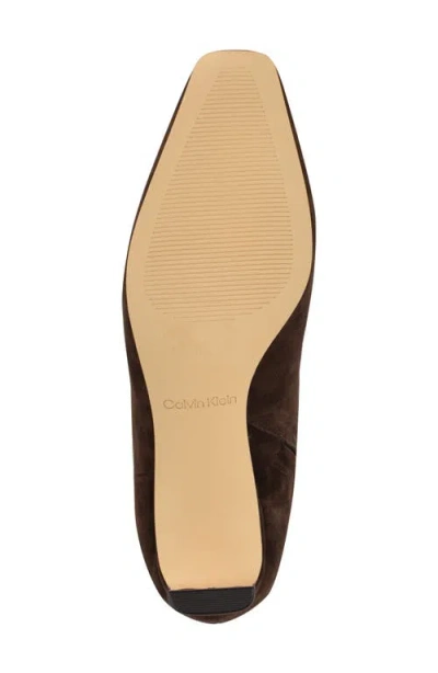 Calvin Klein Women's Caterine Tall Square Toe Boots In Brown