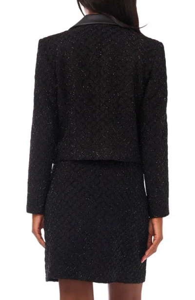 Vince Camuto Women's Collar Long-sleeve Cropped Jacket In Black