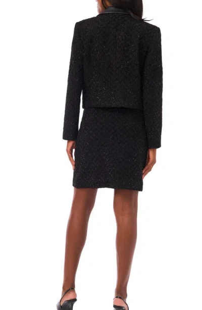 Vince Camuto Women's Collar Long-sleeve Cropped Jacket In Black