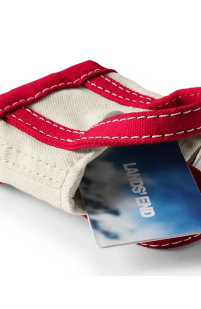 Lands' End Mini Canvas Tote Charm In Red