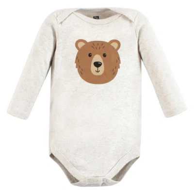 Hudson Baby Cotton Long-sleeve Bodysuit 3pk In Animal Print