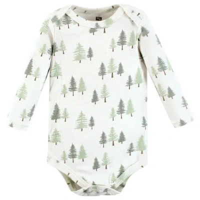 Hudson Baby Cotton Long-sleeve Bodysuit 3pk In Multi