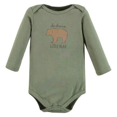 Hudson Baby Cotton Long-sleeve Bodysuit 3pk In Multi