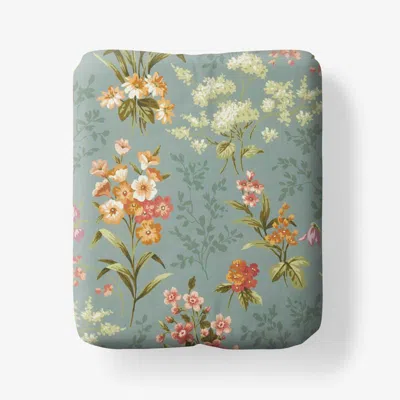 The Company Store Blooming Elegance Premium Smooth Wrinkle-free Sateen Fitted Bed Sheet In Multi