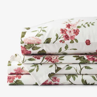 The Company Store Victorian Bloom Premium Smooth Wrinkle-free Sateen Bed Sheet Set In Multi