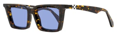 Off-white Unisex Rectangular Dalton Sunglasses Oeri13u 6045 Havana 49mm In Brown