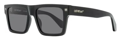 Off-white Unisex Square Lawton Sunglasses Oeri109 1307 Black 54mm In Black