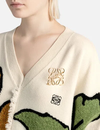 Loewe Anagram Brooch In Gold Metal Women In Gold