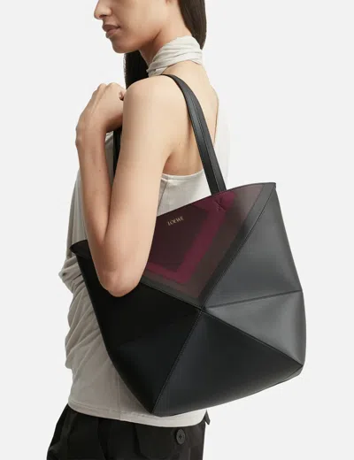 Loewe X Albers Medium Puzzle Fold Tote In Multi