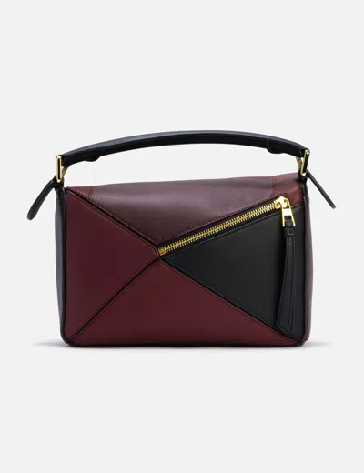 Loewe X Albers Puzzle Square Shoulder Bag In Leather