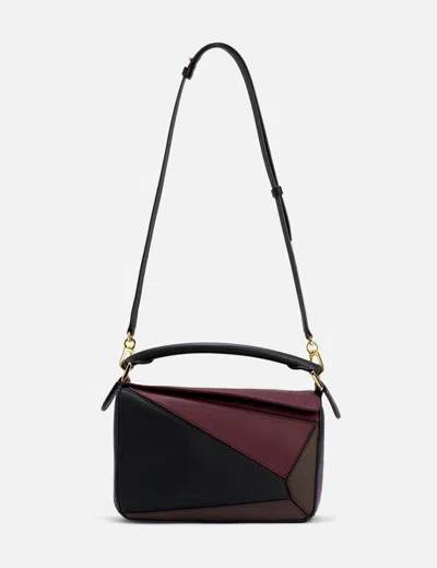 Loewe X Albers Puzzle Square Shoulder Bag In Leather