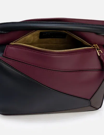 Loewe X Albers Puzzle Square Shoulder Bag In Leather