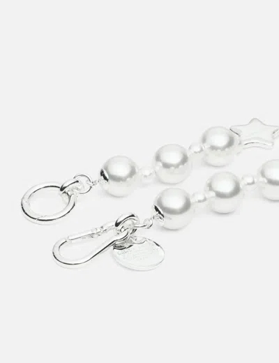 Sandy Liang Pearl Key Charm In White