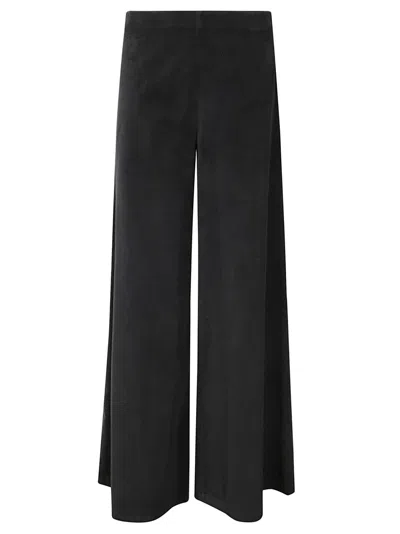 Stefano Mortari Moleskin Trousers With Zip In Black