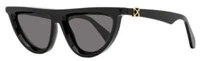 Off-white Unisex Cat Eye Jasper Sunglasses Oeri13v 1007 Black 53mm In Brown