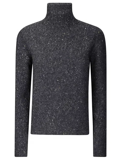 Hira Grey Turtleneck Sweater In Gray