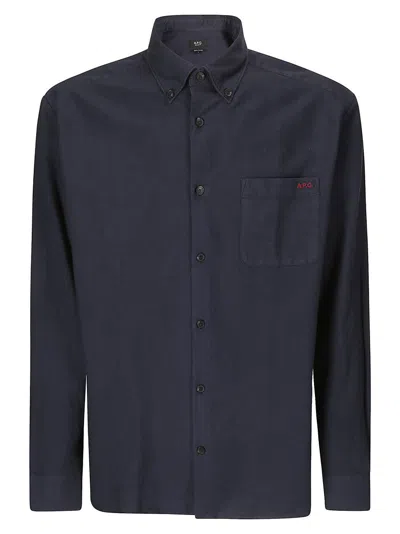 Apc Blue Shirt With Logo In Blue
