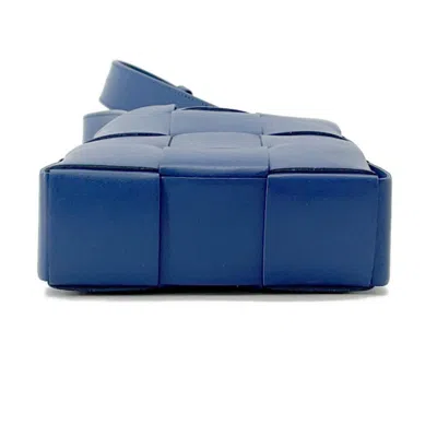 Pre-owned Bottega Veneta Blue Leather Shoulder Bag ()