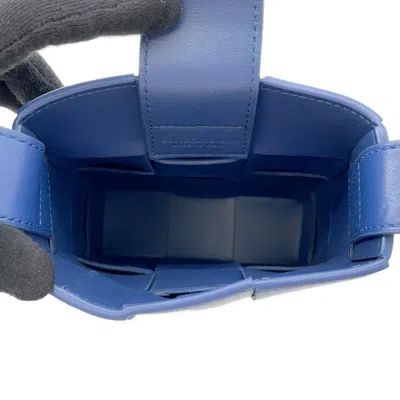 Pre-owned Bottega Veneta Blue Leather Shoulder Bag ()