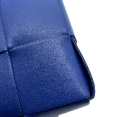 Pre-owned Bottega Veneta Blue Leather Shoulder Bag ()