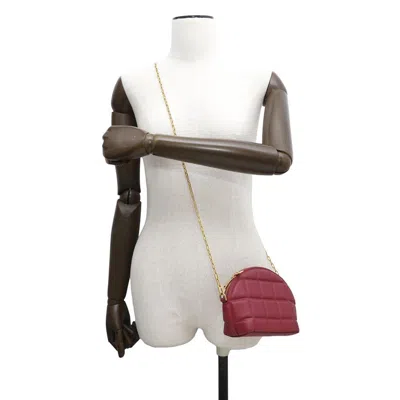 Pre-owned Bottega Veneta Bordeaux Leather Shoulder Bag ()