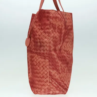 Pre-owned Bottega Veneta Intrecciato Orange Canvas Tote Bag ()