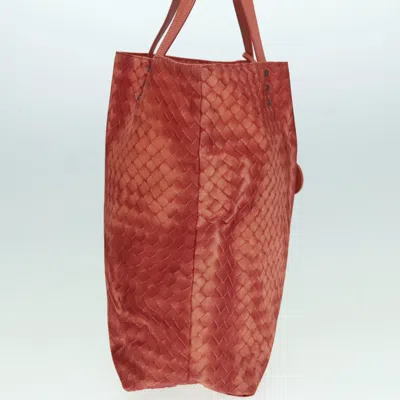 Pre-owned Bottega Veneta Intrecciato Orange Canvas Tote Bag ()