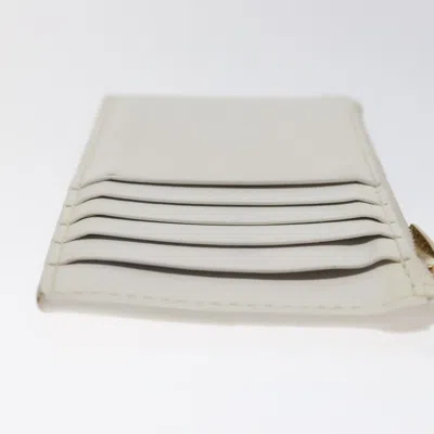 Pre-owned Bottega Veneta Intrecciato White Leather Wallet  ()