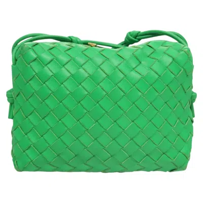 Pre-owned Bottega Veneta Loop Green Leather Shoulder Bag ()