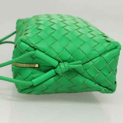 Pre-owned Bottega Veneta Loop Green Leather Shoulder Bag ()